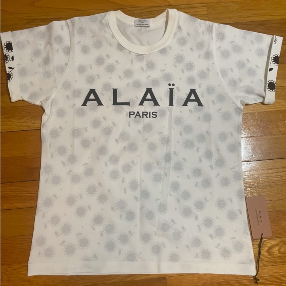 Alaïa logo tee shirt M10 corso como